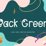 Back Green Font