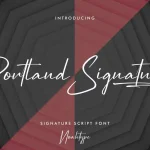 Portland Signature Font