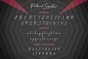 Portland Signature Font