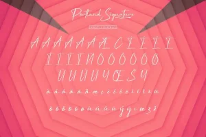 Portland Signature Font