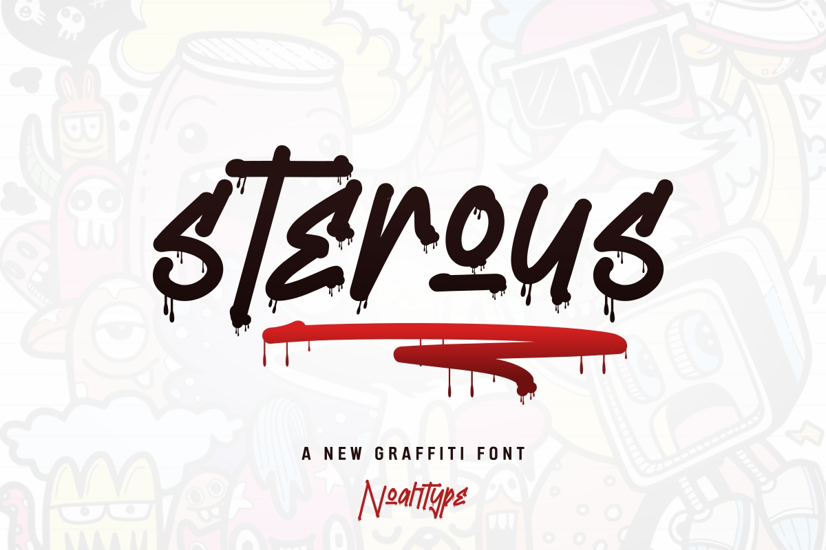 Sterous Graffiti Font