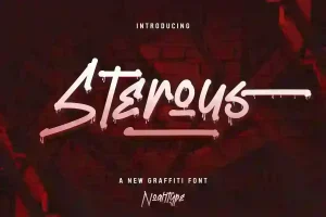 Sterous Graffiti Font