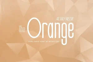 The Orange Font