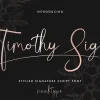 Timothy Sign Font