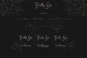 Timothy Sign Font