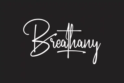 Breathany Signature Font
