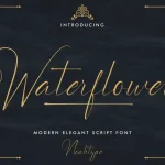 Waterflowers Font