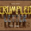 Crumpled Letter Font