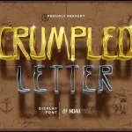Crumpled Letter Font