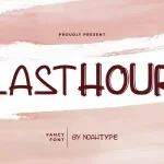 Lasthour Font