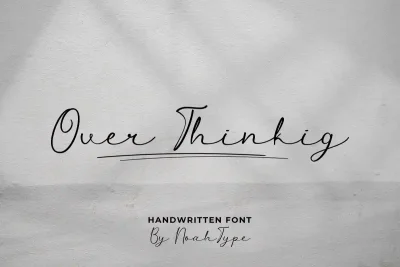 Over Thinking Font