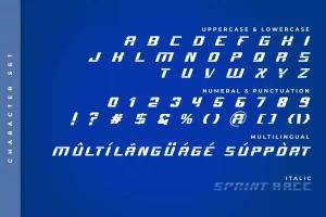 Sprint Race Font
