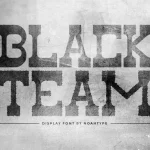 Black Team Font