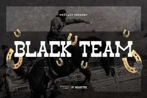 Black Team Font