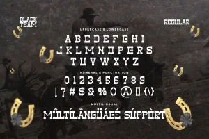 Black Team Font