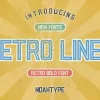 Retro Lines Font