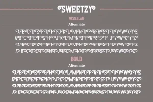 Sweetzy Font