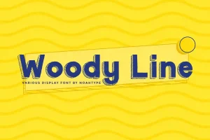 Woody Line Font