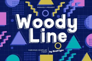 Woody Line Font