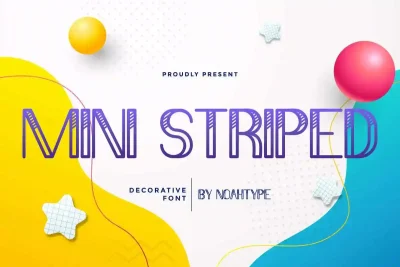 Mini Striped Font