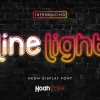 Line Light Font