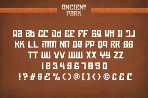 Ancient Park Font