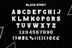 Black Story Font