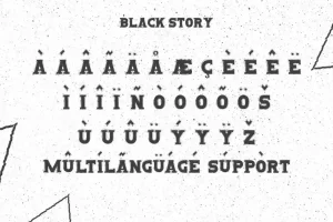 Black Story Font