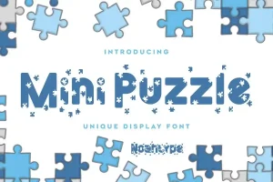 Mini Puzzle Font