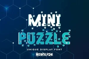 Mini Puzzle Font