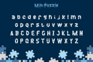 Mini Puzzle Font