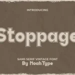 Stoppage Font