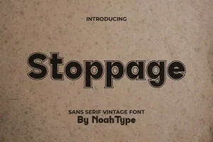 Stoppage Font