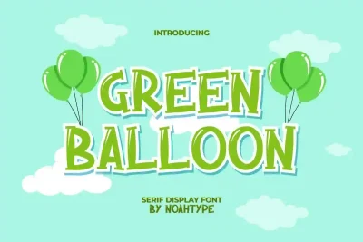 Green Balloon Font