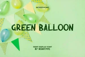 Green Balloon Font