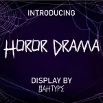 Horor Drama Font