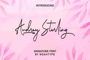 Audrey Sterling Font