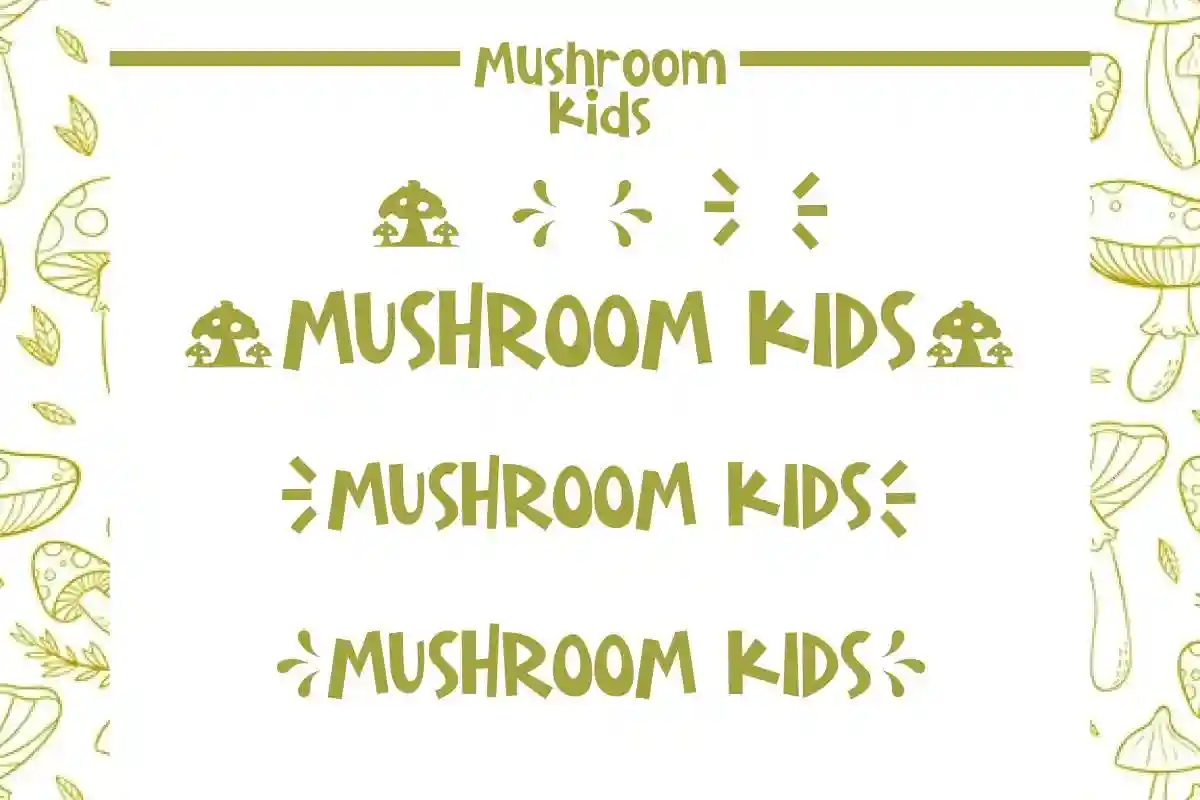 Mushroom Kids Font