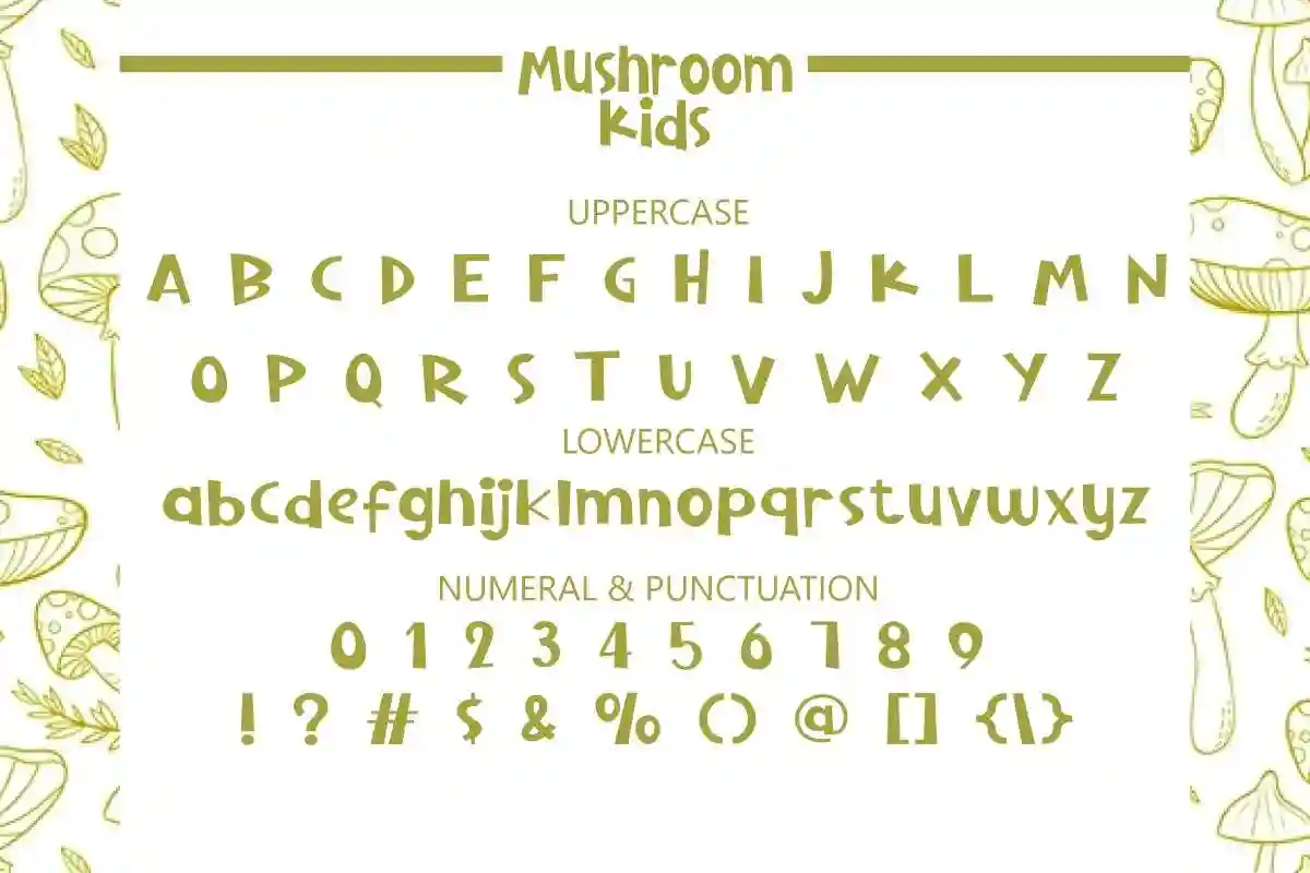 Mushroom Kids Font