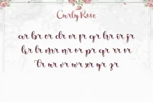Curly Rose Font