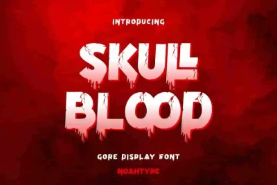 Skull Blood Font