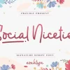 Social Niceties Font