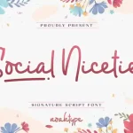 Social Niceties Font