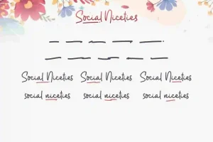 Social Niceties Font