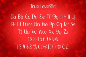 True Love Girl Font