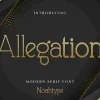 Allegation Font