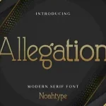 Allegation Font