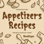 Appetizers Recipes Font