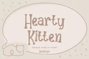 Hearty Kitten Font