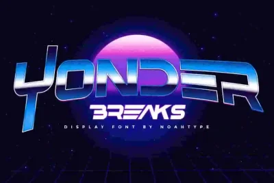 Yonder Breaks Display Font
